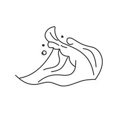 hand drawn sea waves