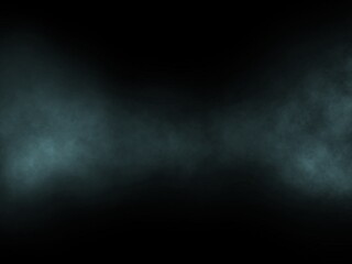 Water vapor evaporating and rising into the air, white mist and smoke on a dark background, illustration drawn in tablet used for design elements or backgrounds.
