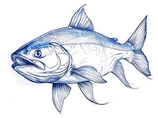 Fototapeta premium 青の魚影