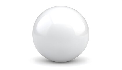 White sphere on white background (2)
