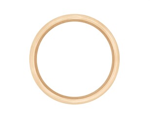 Light beige wooden circle frame (1)