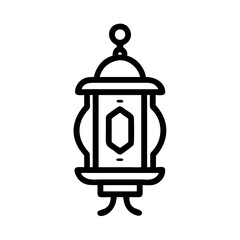 Elegant Ramadan Lantern Icon Design with Modern and Clean Styling, vector