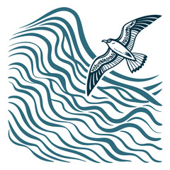 vector illustration of a fish