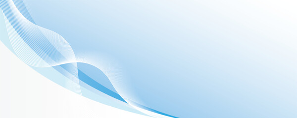 abstract blue wave background with dots and wavy lines. vector illustration