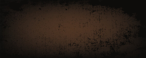 Grunge texture effect. Distressed overlay rough textured on dark space. Grainy brown background. Graphic design element concrete wall style concept for web banner, flyer, poster, brochure, cover, etc
