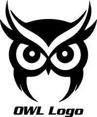 Owl illustration, Owl logo design, Owl vector