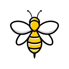 Honeybee hand drawing icon for web and graphic design