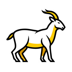 Mountain Goat Icon hand drawing icon for web and graphic design