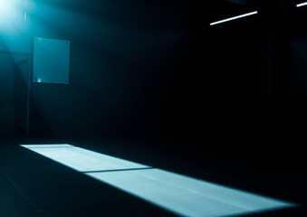 empty stage with spotlight