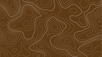 Topography contour mapping design in aged expedition format, featuring rugged landforms, detailed elevation lines, suitable for vintage travel posters, outdoor infographics, educational geography tool