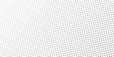 Halftone black polka dots pattern on white background, minimalist abstract wall, arranged in diagonal lines, Black and white doted texture background. modern