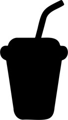 vector illustration of plastic cup icon, isolated on white