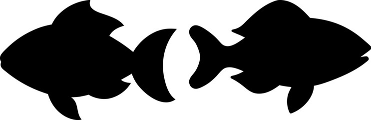 Fish vector, Vector of Fish, A set of Fish animal art designs, Fish icon isolated