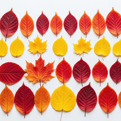 Obraz premium set of autumn leaves