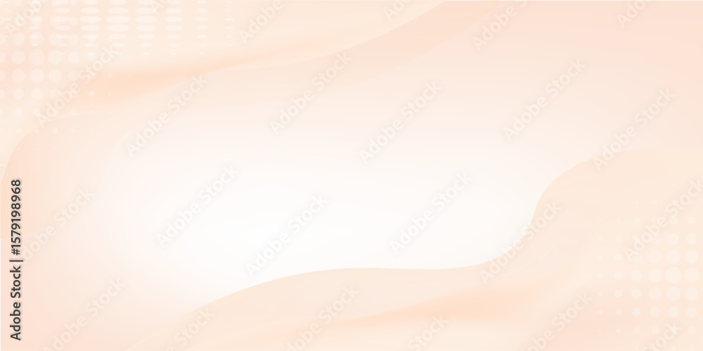 Poster abstract background with peach fuzz metaball shapes. morphing organic blobs. vector 3d illustration.