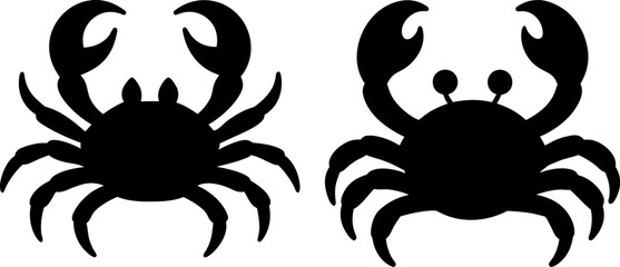 Crab vector, Vector of Crab, A set of Crab animal art designs, Crab icon isolated