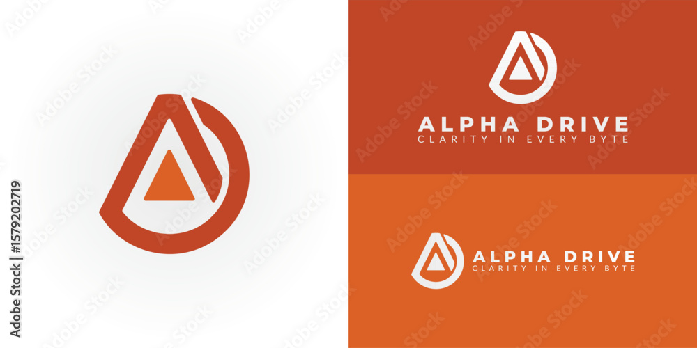 Fototapete modern ad logo for a tech and software company. it represents advancement and digital data, featurin