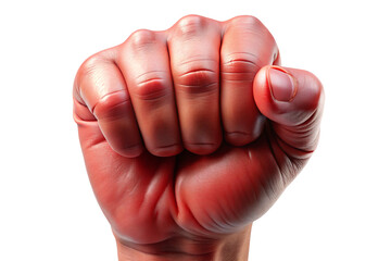 3D Rendering of beautiful, trending and realistic Fist with white background