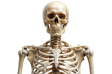 3D Rendering of beautiful, trending and realistic Skeleton with white background