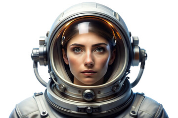 Copy of 3D Rendering of beautiful, trending and realistic Astronaut with white background