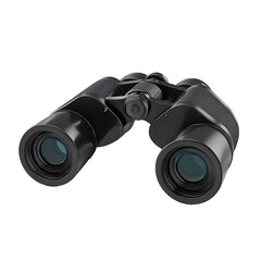 black binocular on white background