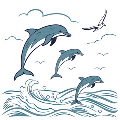 palm logo  summer illustration