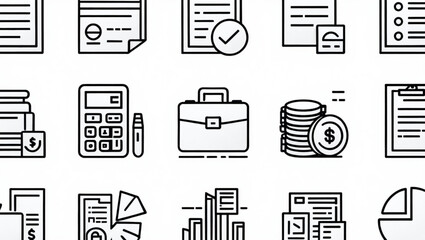 Obraz premium set of vector icons