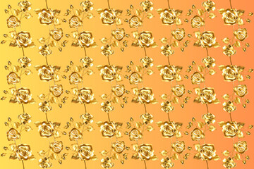 Golden Floral Swirls A Luxuriously Elegant Rose Pattern Design 24.jpg