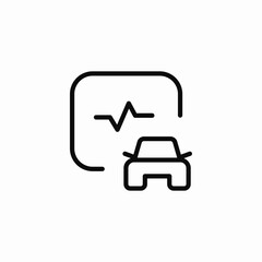 diagnostics car icon sign vector