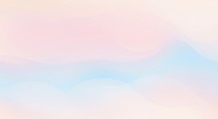 Soft pastel gradient waves with gentle curves and subtle blending