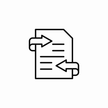 exchange converter text icon sign vector