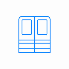 train doors icon sign vector