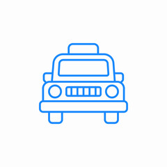 Obraz premium train taxi icon sign vector