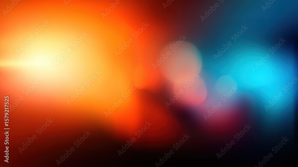 Poster abstract light patterns with vibrant colors creating a dynamic atmosphere in the background