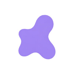 Abstract Lilac Shape with Textured Surface and Organic Form. Blob PNG Transparent Background