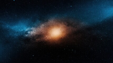 Stunning galaxy with vibrant colors and swirling stars, showcasing cosmic beauty and depth