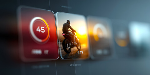 Video Advertising Editor Adjusting Floating Timeline Panel Beside Glowing Engagement Stats Preview