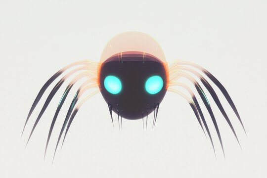 Futuristic humanoid technology with glowing elements for innovative design concepts