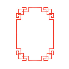 Chinese oriental corner frame