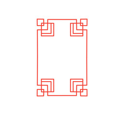 Chinese oriental corner frame