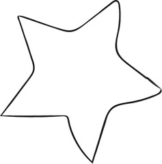 star doodle line draw 