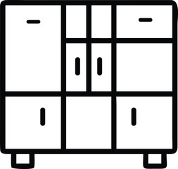 Versatile vector furniture illustrations for interior design and decor projects