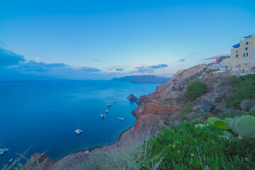 ギリシャのサントリーニ島の美しい風景
