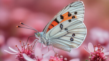 Gentle Garden Moment with a Butterfly on a Blooming Plant