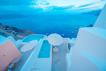 ギリシャのサントリーニ島の美しい風景