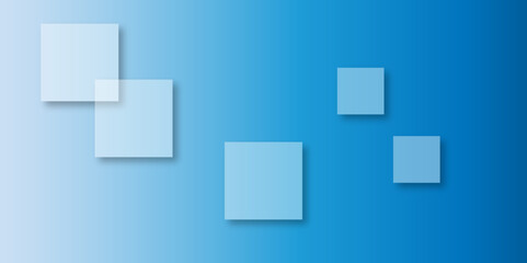 Abstract modern blue background with gradient colors and stylish line and square decorations for business presentation design. Abstract Blue Cube square, light and shade creative Background. 