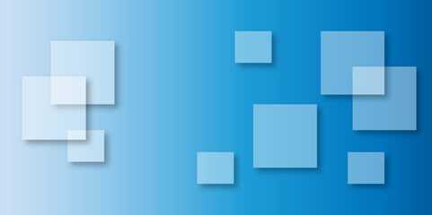 Abstract modern blue background with gradient colors and stylish line and square decorations for business presentation design. Abstract Blue Cube square, light and shade creative Background. 