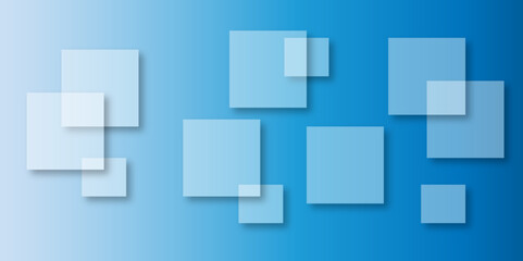 Abstract modern blue background with gradient colors and stylish line and square decorations for business presentation design. Abstract Blue Cube square, light and shade creative Background. 