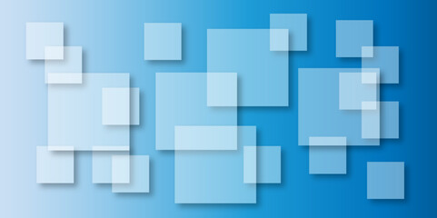 Abstract modern blue background with gradient colors and stylish line and square decorations for business presentation design. Abstract Blue Cube square, light and shade creative Background. 