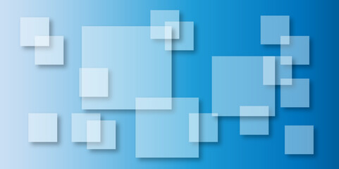 Abstract modern blue background with gradient colors and stylish line and square decorations for business presentation design. Abstract Blue Cube square, light and shade creative Background. 